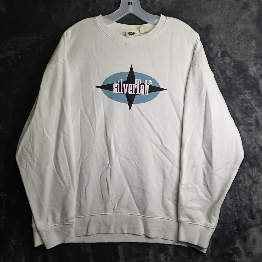 Levi’s SilverTab White Crewneck Pullover Sweater Men’s XL